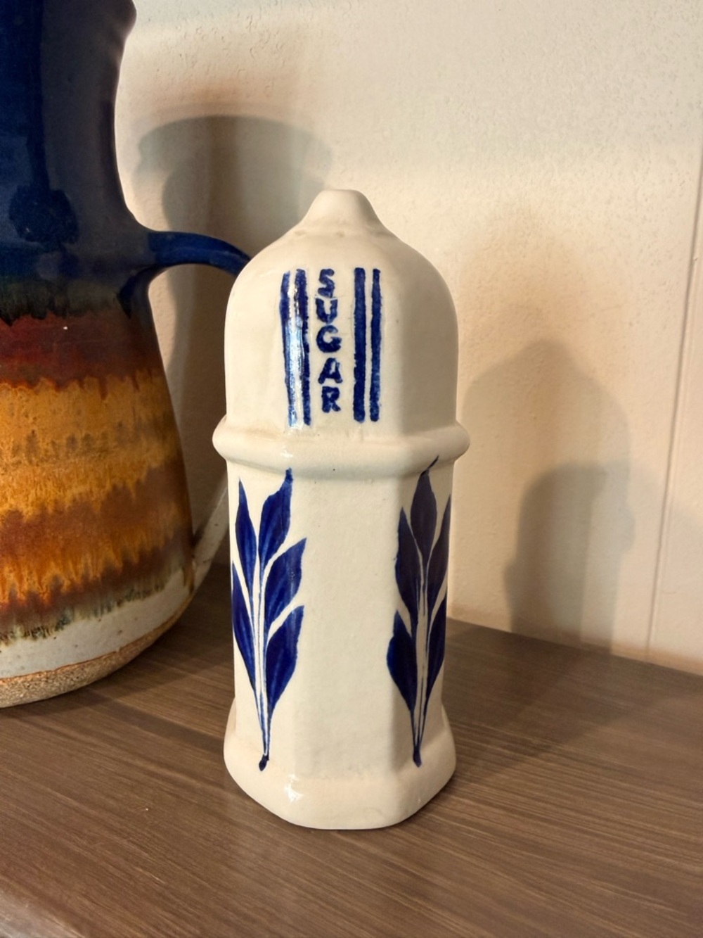 Vintage Williamsburg Pottery - Salt Glazed stoneware sugar shaker